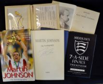 Martin Johnson signed rugby book - titled "Martin Johnson - The Autobiography including the full
