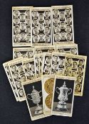 Selection of 1930 John Player & Sons Association Cup Winners cigarette cards including cups and