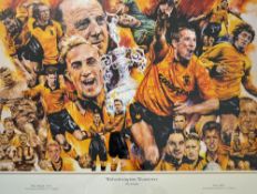 Wolverhampton Wanderers Football Club 'The Greats' colour print with Bert Williams signature to