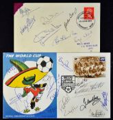 1966 Football World Cup Signed First Day Covers heavily signed including Ball, Wilson, Stiles, J
