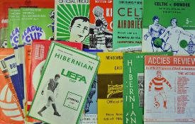 Selection of Scottish football programmes to include 1973 Dundee v Celtic (SLC Final) x2, 1975