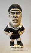 Original large Grogg New Zealand All Black  International Rugby figure of "Wayne Shelford" - No. 8
