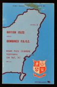 1977 British Lions v Combined Poverty Bay and East Coast rugby programme - played on 25th May with