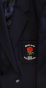 1990 Official England Rugby tour to Argentina Blazer - issued to and worn by Roger Uttley c/w