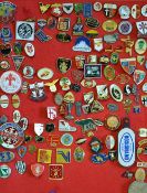 Italy Rugby Related Pin Badge selection including mostly enamel badges such as Abarth, 1975 Rugby