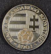 Football match dated 30/5/2006 England v Hungary at Manchester Utd medal a medal awarded to an