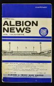 1966 Football League Cup Final West Bromwich Albion v West Ham Utd football programme 2nd Leg