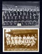 2x France rugby team photograph postcards from 1930 onwards to incl real photograph of the 1930