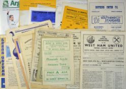 Reserve football programmes: 1940s x9 incl 4 Plymouth, 1946/47 Newcastle v WBA, 1947/48 Wolves v