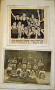 A scrapbook featuring Cyril Done but with Liverpool FC newspaper match reports from 1939-1952