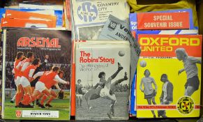 Collection of football programmes covering many clubs and a good variation of fixtures, good content