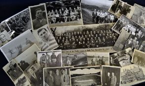 Collection of 32 informal rugby league related photographs relating to Albert Johnson to incl some