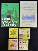 FA Cup Final selection with tickets 1964, 1967, 1971 and Amateur Cup Final 1964, Eve of the Final