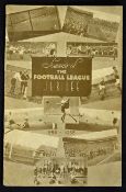 Rare football league Jubilee match programme 1938 Manchester City v Manchester Utd, 20 August 1938