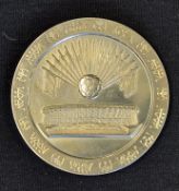 1970 World Cup in Mexico silver type medal: to the obverse are the sixteen national flags centred