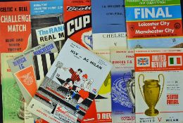 Collection of Football Programmes to include 1968 European Cup Winners Cup Final Hamburg v A.C