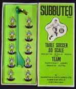 Subbuteo Table Soccer 00 Scale Team in original box, with colours of West Ham United second strip,