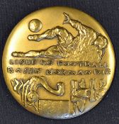 1998 Caen FC v England played on 9.6.1998, an ornate bronze medal presented to a member