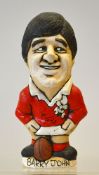 Original small Grogg Wales International rugby figure - "Barry John" - with No 10 and stamped to the