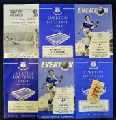Programme selection 1961 Everton v Dynamo Kiev, v Bangu (Brazil), 1962 Everton v Dunfermline, 1963