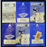 Programme selection 1961 Everton v Dynamo Kiev, v Bangu (Brazil), 1962 Everton v Dunfermline, 1963