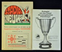 European Cup Winners Cup Finals programme collection 1974 AC Milan v Madgeburg (Rotterdam) and
