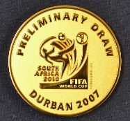 2010 FIFA World Cup Medal awarded to an England FA Representative for the preliminary draw in