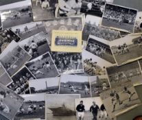 Collection of 30x Warrington Rugby League press action photographs - to incl matches against