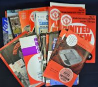 Manchester Utd football programme collection: early 1960s onwards, some aways, Friendlies and