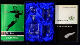 Collection of Scotland VIP rugby programmes from the 1960s to incl v New Zealand '67 and vs South