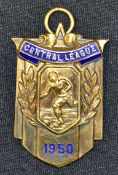 1950/1951 Central League Medal awarded to Cyril Done for his appearance in the Blackpool (Champions)