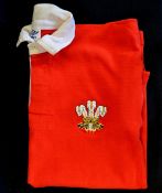 1980s Wales International rugby player's shirt - No. 17 match worn issued to Ian Stevens c/w