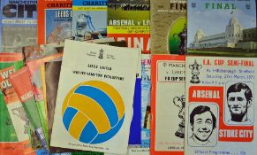 Selection of big match football programmes to include 1973, 1974 and 1975 Charity Shield matches,