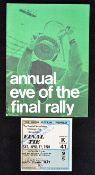 FA Cup Final selection: 1970 Cup Final ticket (over stamped Manchester City), 1970 Eve of the