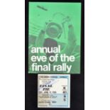 FA Cup Final selection: 1970 Cup Final ticket (over stamped Manchester City), 1970 Eve of the