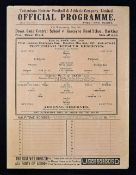 1936/37 Tottenham Hotspur v Arsenal London Challenge Cup Final football programme dated 3 May