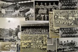 Collection of black & white press photographs featuring Liverpool players/team groups including