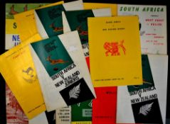 Collection 1965 South Africa rugby tour to New Zealand programmes - to include v New Zealand 1st and