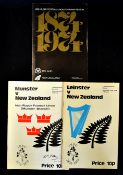1974 New Zealand Centenary tour to Ireland rugby programmes to include v Ireland Munster vs New