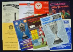 Manchester Utd Youth team away football programmes: 1990s including cup finals/semi-finals. Good (