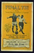 1930 FA Cup Final Arsenal v Huddersfield Town football programme for Cup Final match at Wembley 26