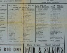 1963 South Africa Southern Universities v Combined Oxford/Cambridge University rugby programme -