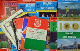 Big match football programme selection featuring international matches including England (17), Wales