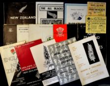 1967 New Zealand rugby tour to UK programmes, tickets and tour brochure (12) - complete run of