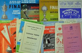 Football programme selection to include 1971, 1974 (the last final) FA Amateur Cup Finals, 1971