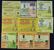 Tickets for Football League Cup Finals 1973 Tottenham Hotspur v Norwich City x 2, 1982 Liverpool v