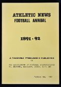 Athletic News Football Annual 1891-92 a facsimile publication produced by The Association of