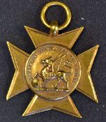 1922-23 Welsh FA Cup Gold Winners Medal won by John Evans, 15ct Gold stamped to the rear,