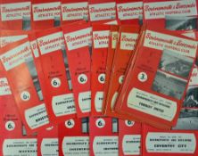 Collection of Bournemouth & Boscombe football programmes 1956-1964 in overall good condition.