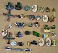 Ireland Rugby Union Pin Badge selection including a variety of Ireland pin badges, many depicting